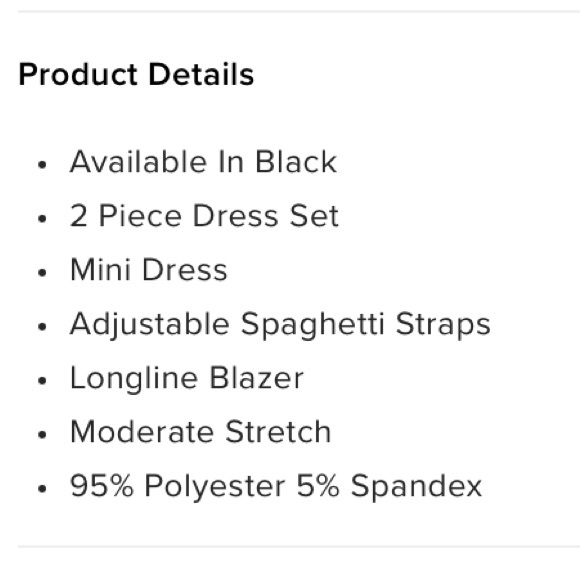 FashionNova | little black dress with longline blazer size small - Picture 11 of 11